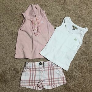 Burberry Shorts, 2 Tees One Set in One Price